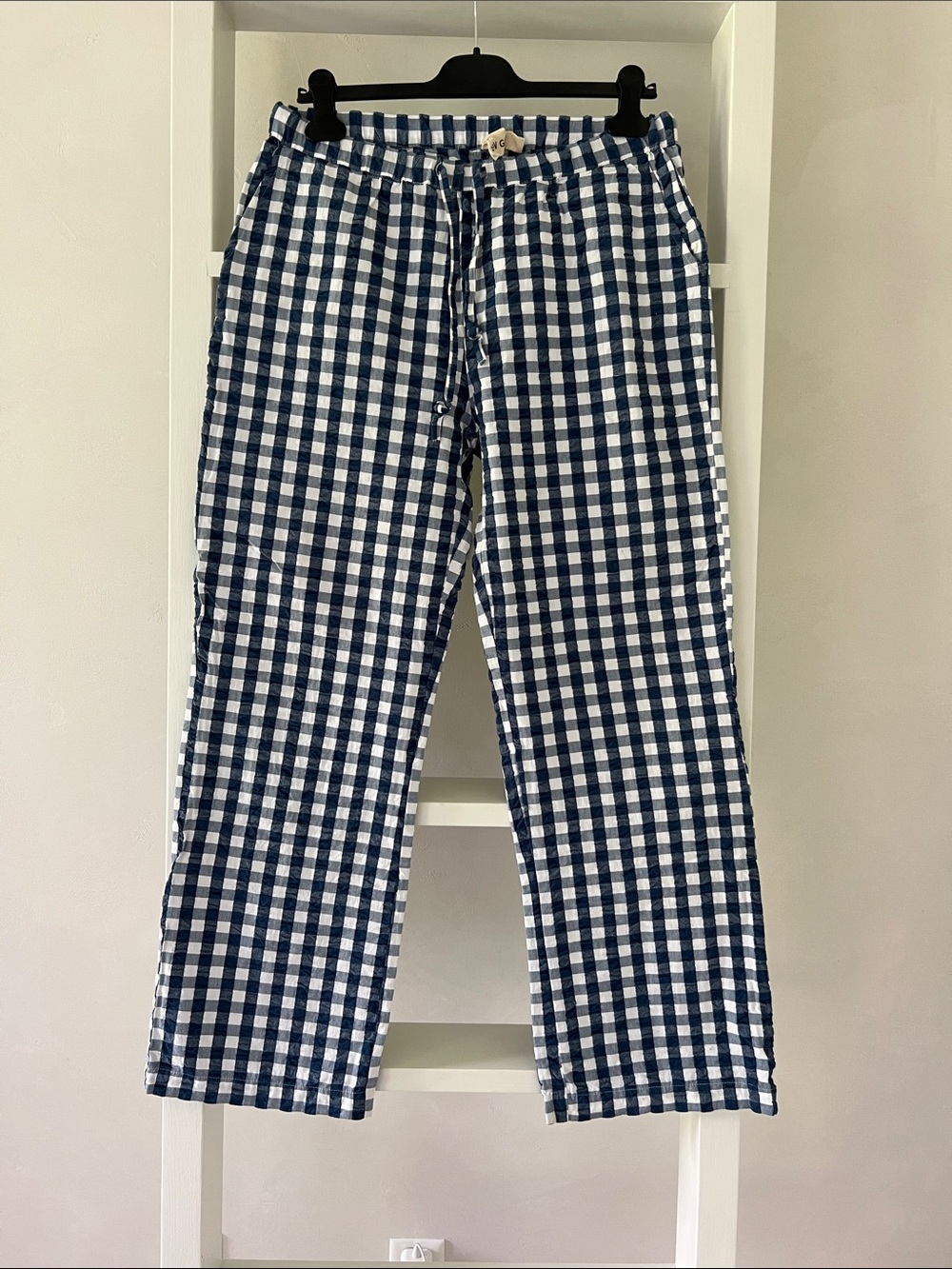 JUNA Barbara Lounge Pants, Blue/White